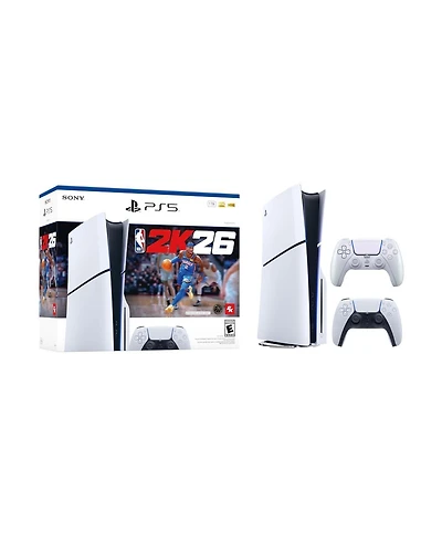 PlayStation 5 NBA26 Disc Console Slim w/DualSense Controller Chroma Pearl