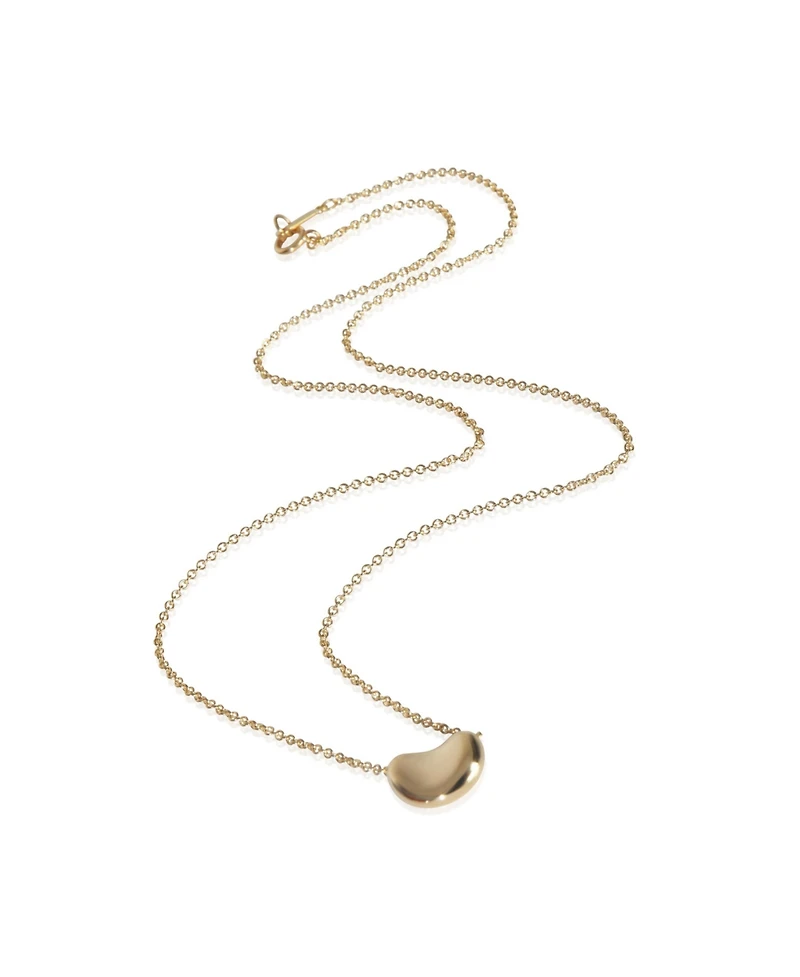 Pre-Owned Tiffany & Co Yellow Gold Elsa Peretti Vintage 11mm Bean Pendant