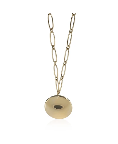 Pre-Owned Tiffany & Co Yellow Gold Elsa Peretti Round Disc Necklace