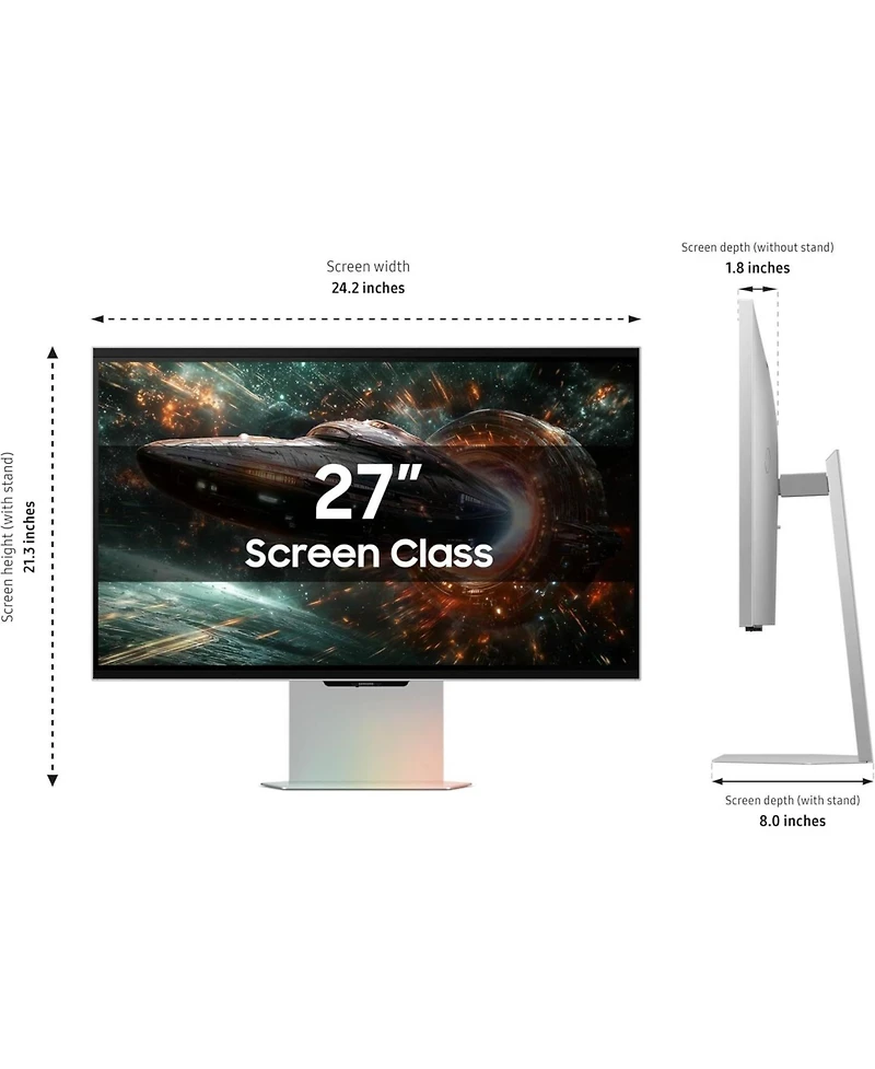 Samsung LS27FG900XNXZA G90XF 27" Odyssey 3D 4K Gaming Monitor with Pro-x-2-lightspeed Headset, G915 Keyboard, and Pro-x-2-superlight Mouse (2025)