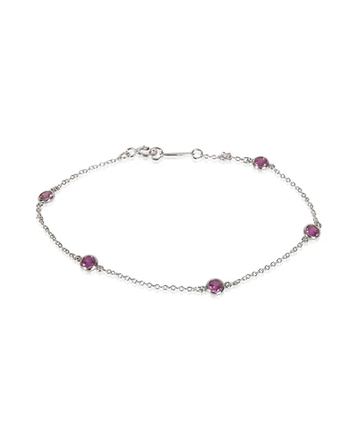 Pre-Owned Tiffany & Co Platinum Sapphire Elsa Peretti Color By The Yard Bracelet