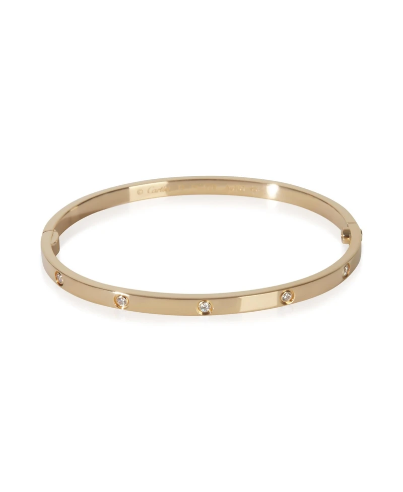 Pre-Owned Cartier Yellow Gold Diamond Small Model Love Bracelet