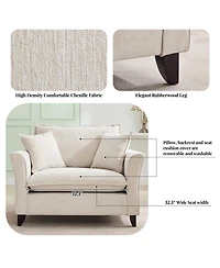 Streamdale Furniture Oversized Armchair, Comfy Chair and a Half Sofa with Pillow