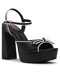 Madden Girl Women's Capture Bow-Embellished Platform Dress Sandals