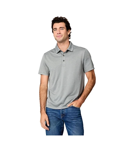 Free Country Men's Tech Jacquard Polo Shirt