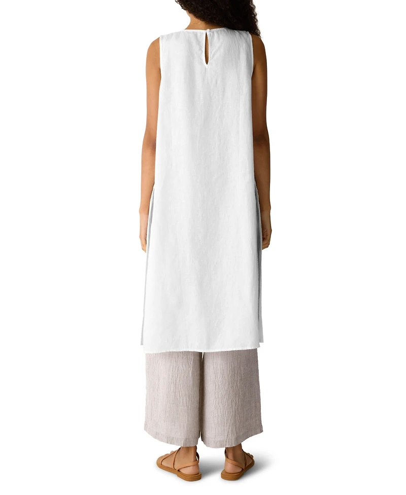 Eileen Fisher Women's Round Neck Tunic Top