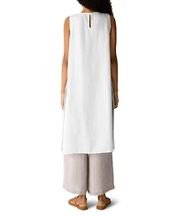 Eileen Fisher Women's Round Neck Tunic Top