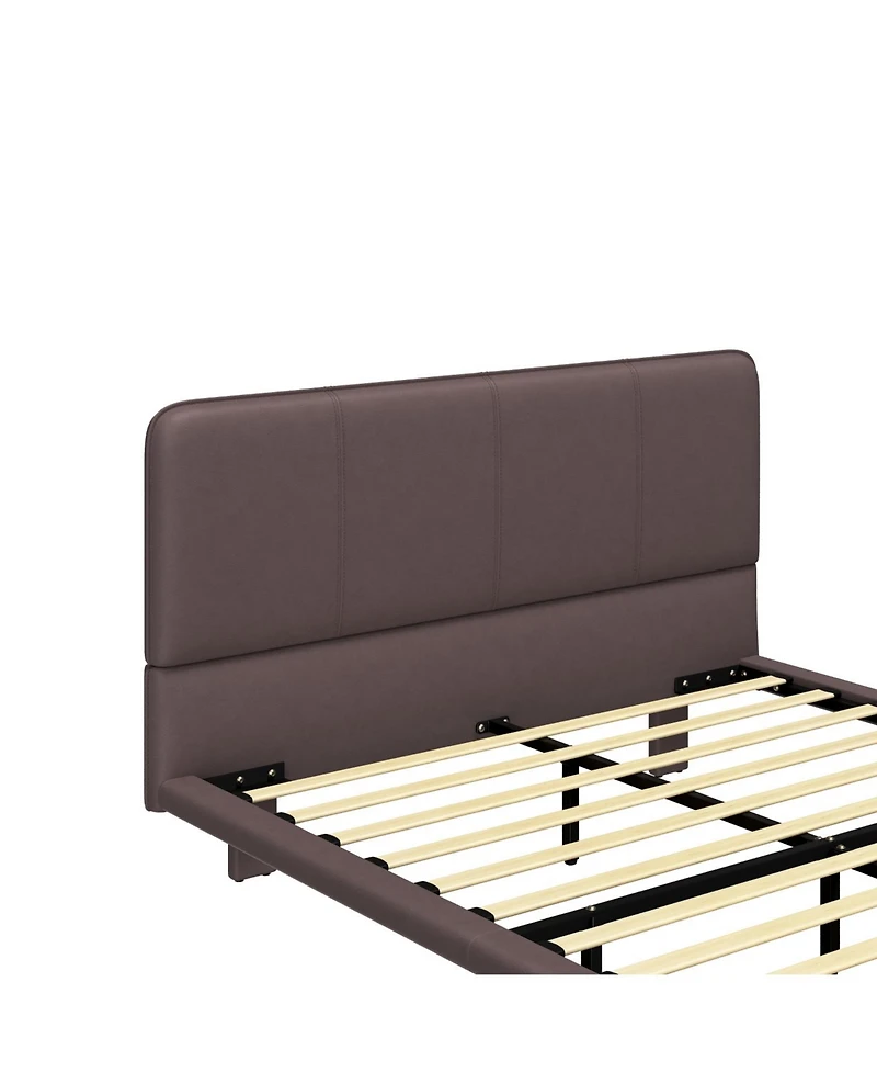 Streamdale Furniture Led Floating Bed Frame Full