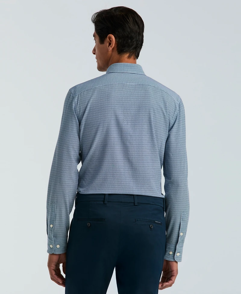 Perry Ellis Men's Slim-Fit Mini Geometric Print Shirt