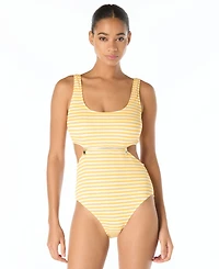 Michael Kors Women's Scoop Neck Cut-Out One-Piece Swimsuit