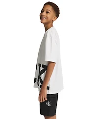 Calvin Klein Boys' 8-20 Short-Sleeve Crewneck T-Shirt