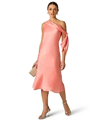 Woven Jacquard Midi Dress