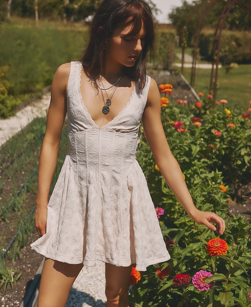 Free People Women's Cant Help It V-Neck Mini Dress