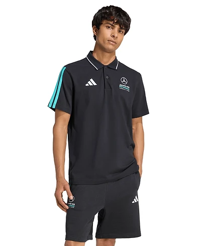 adidas Men's Mercedes Formula 1 Short-Sleeve Polo Shirt