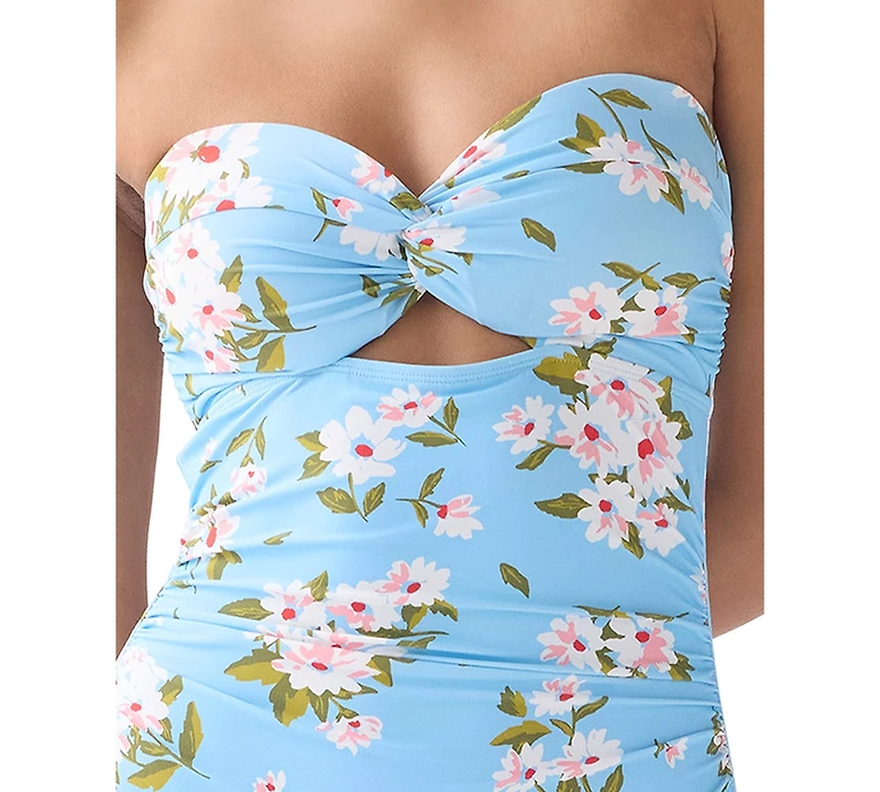 kate spade new york Women's Bandeau Neck One-Piece Swimsuit