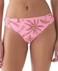 kate spade new york Women's Printed High-Cut Swim Bottoms