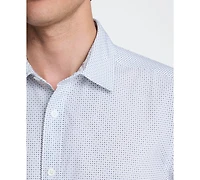 Kenneth Cole Men's Short-Sleeve Point Collar Shirt