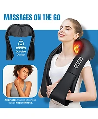 Pursonic Total Tension Relief 3D Shiatsu Back Massager & Hot/Cold Gel Migraine Cap