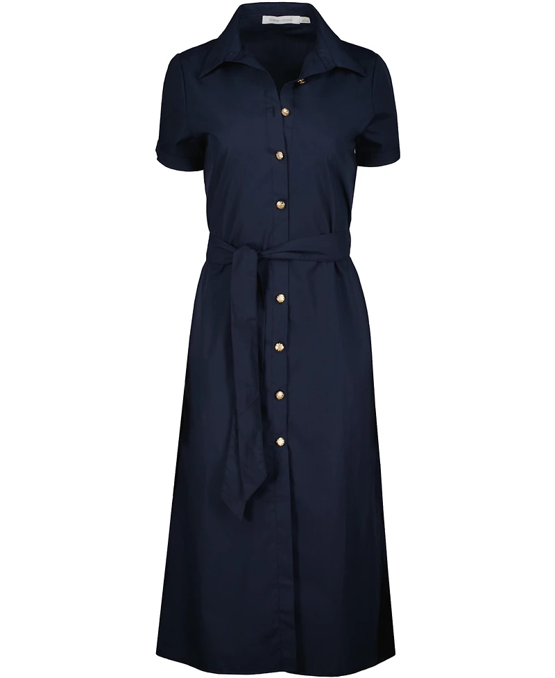 Bishop + Young Women's Lauren Button Front Shirt Dress