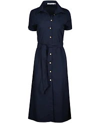 Bishop + Young Women's Lauren Button Front Shirt Dress