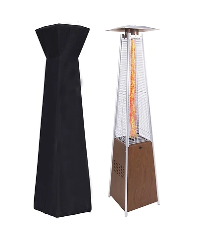 Streamdale Furniture Patio Heater 48,000 Btu Propane with Wheels & Cover, Outdoor/Indoor Use