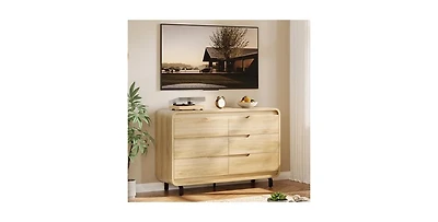gaomon 5 Drawers Dresser for Bedroom, 48" High Modern Chest of Drawers with Large Wood Storage Dresser