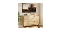 gaomon 5 Drawers Dresser for Bedroom, 48" High Modern Chest of Drawers with Large Wood Storage Dresser