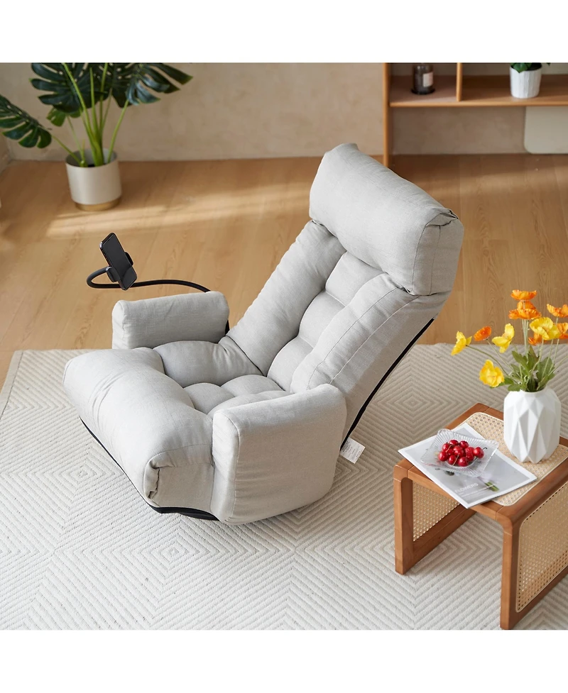 Streamdale Furniture Streamdale Ergonomic Lounge Chair with Foldable Arms