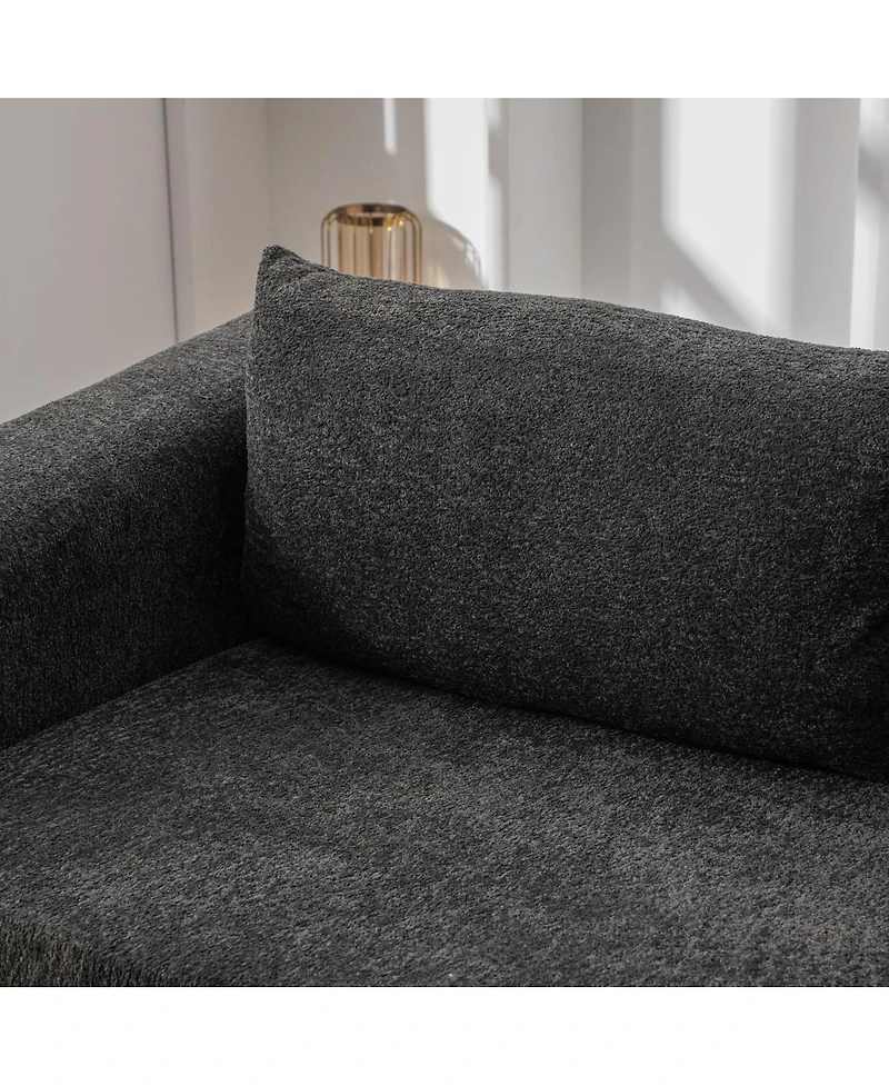 Streamdale Furniture71" 2-in-1 Pull Out Loveseat Sofa Bed with Pillows, Convertible Cloud Mattress