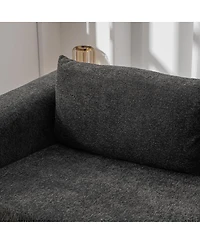 Streamdale Furniture71" 2-in-1 Pull Out Loveseat Sofa Bed with Pillows, Convertible Cloud Mattress