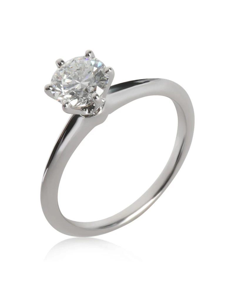 Pre-Owned Tiffany & Co 0.91 ct Round Brilliant Diamond Engagement Ring
