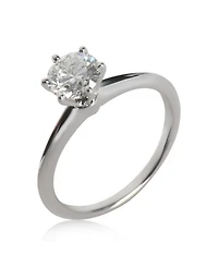 Pre-Owned Tiffany & Co 0.91 ct Round Brilliant Diamond Engagement Ring