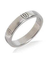 Pre-Owned Cartier White Gold Happy Birthday Band