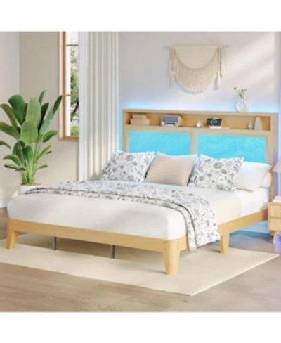 gaomon Rattan Size Bed Frame
