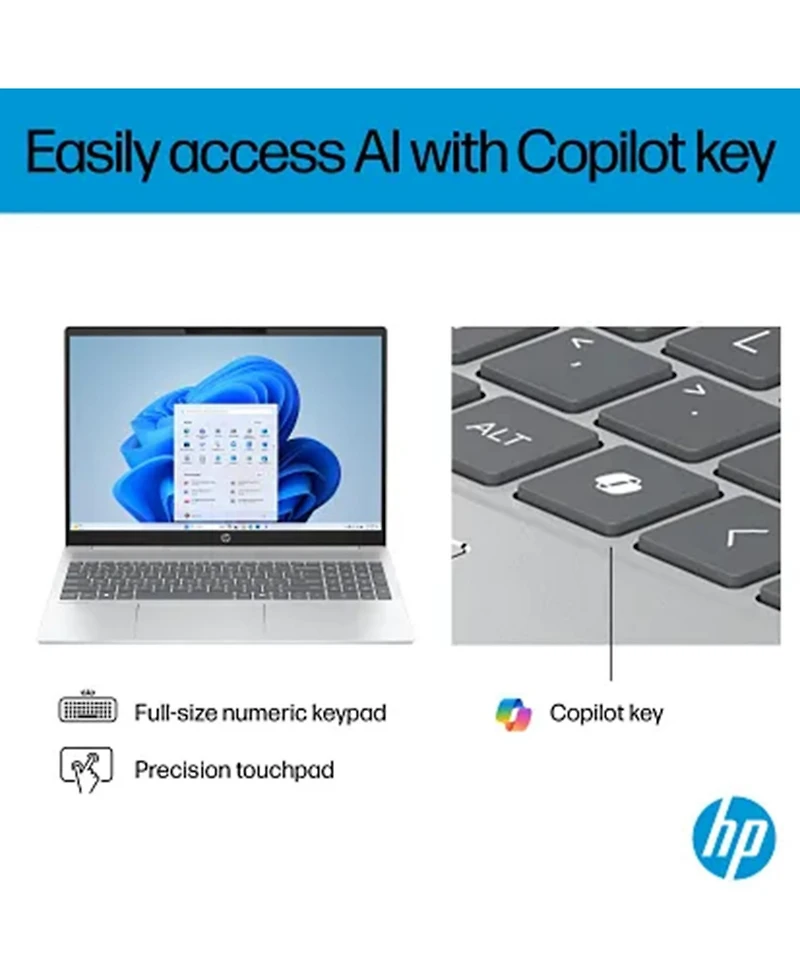 Hp OmniBook 5 16" Traditional Laptop Intel Core Ultra 7 16GB Ram Intel Graphics 1TB Ssd Storage Windows 11 Pro 60Hz - Silver