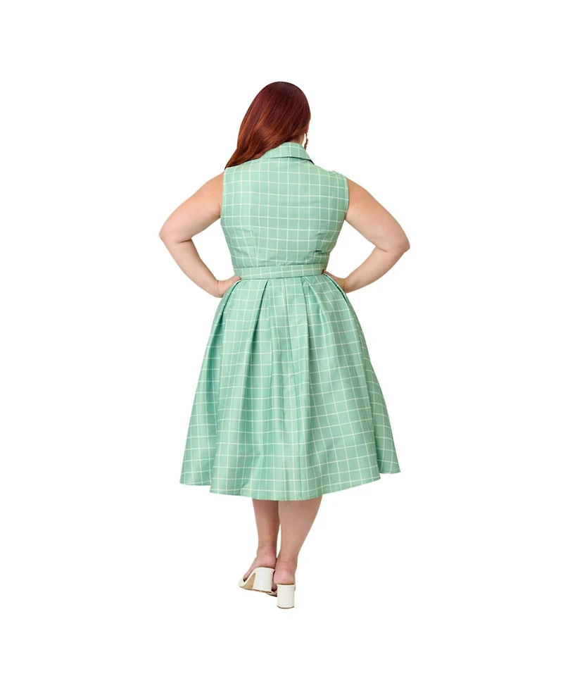Unique Vintage Plus 1950s Edith Swing Dress