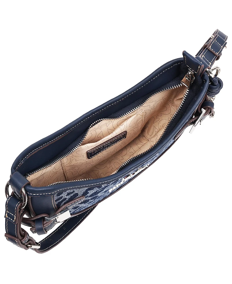 True Religion Blake Leopard Belted Hobo Bag