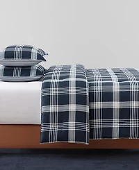 Tommy Hilfiger Huntingdon Plaid Washed Microfiber -Pc. Comforter Set