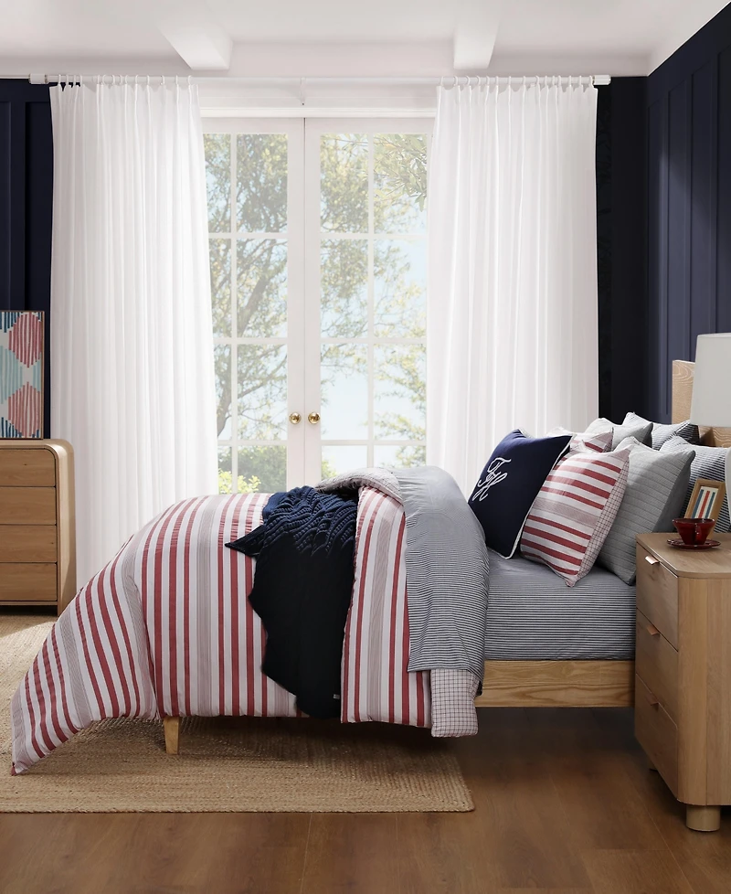 Tommy Hilfiger Mandalay Beach Stripe Cotton Reversible 2-Pc. Comforter Set, Twin