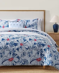 Tommy Hilfiger Paradise Cove Floral Cotton Reversible 3-Pc. Comforter Set, King