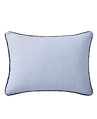 Tommy Hilfiger Crest Breakfast Seersucker Decorative Pillow, 12" x 16"