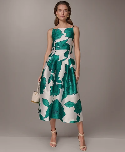 Donna Karan New York Women's Fit & Flare Midi Dress