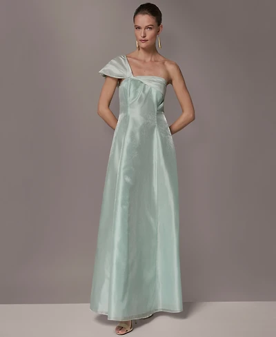 Donna Karan New York Petite One-Shoulder Ball Gown