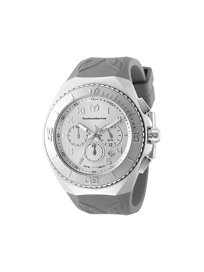 Technomarine Men's Tm-225001 Manta Quartz VD53 Silver Dial Watch