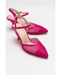 Prologue Shoes Women's Chic Mesh Pointed Toe Pump
