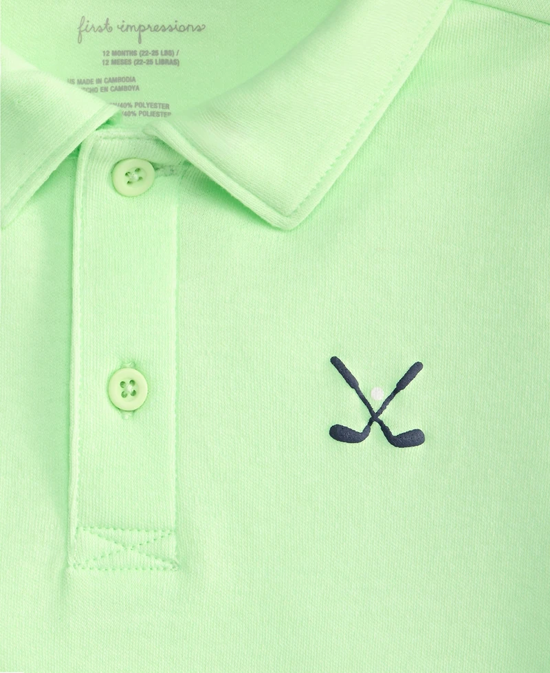 First Impressions Toddler Boys' 2T-4T Mix and Match Golf Clubs Print Polo T-Shirt, Macy's Exclusive