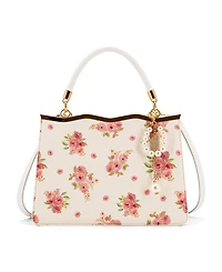 Like Dreams Camille Floral Top Handle Small Satchel Bag