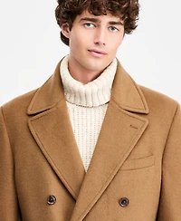 Tommy Hilfiger Men's Solid Wool Blend Modern-Fit Overcoat