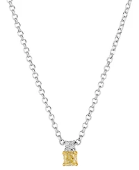 Le Vian Sunny Yellow & Vanilla Diamond Pendant Necklace (6/25 ct. t.w.) in Two-Tone 14k Gold