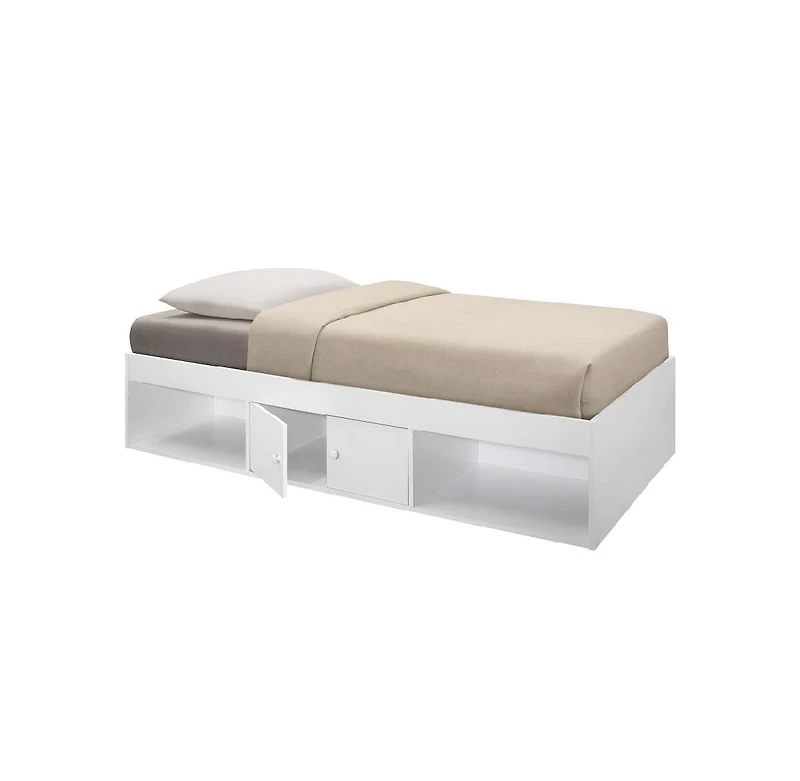 Kings Brand Furniture Twin Storage Plat form bed with 2 Drawers